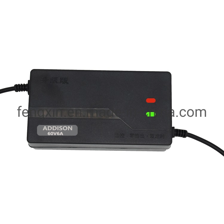 LiFePO4 Battery Charger 48V6a Lithium Battery Charger Automatic3 Stage Battery Charger for Electric Bicycle Battery